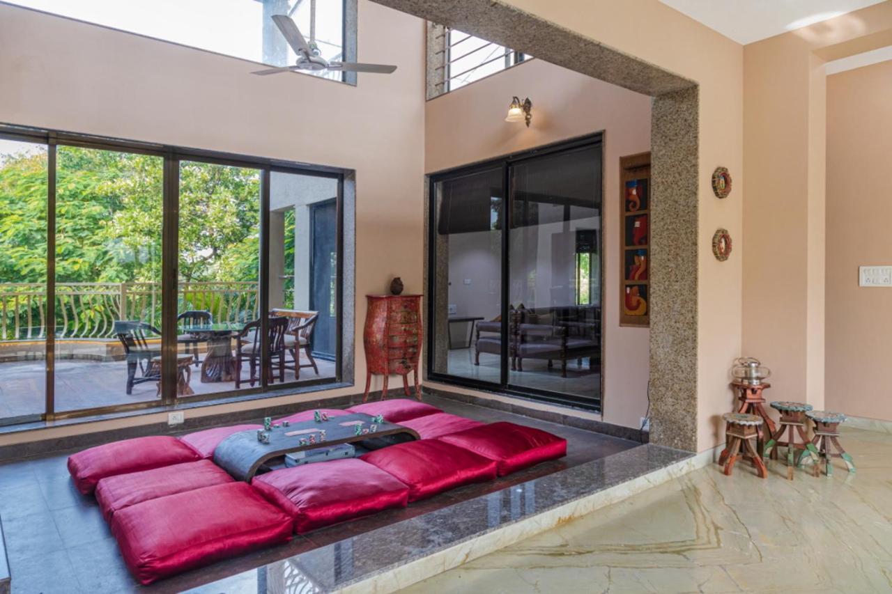 Saffronstays Aura, Alibaug - Luxury Pool Villa With A Game Room And Spacious Lawn Alībāg Buitenkant foto